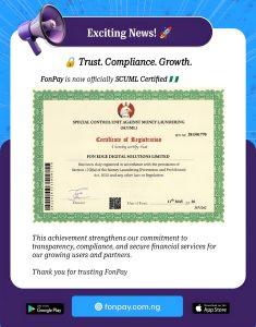 FonPay SCUML certification