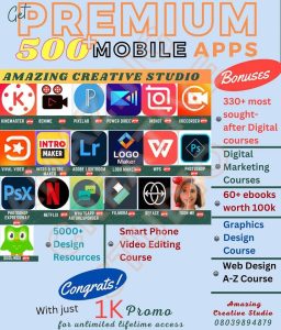 Premium Access to 500 apps
